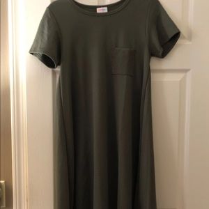 Lularoe XS Army Green Textured Carly